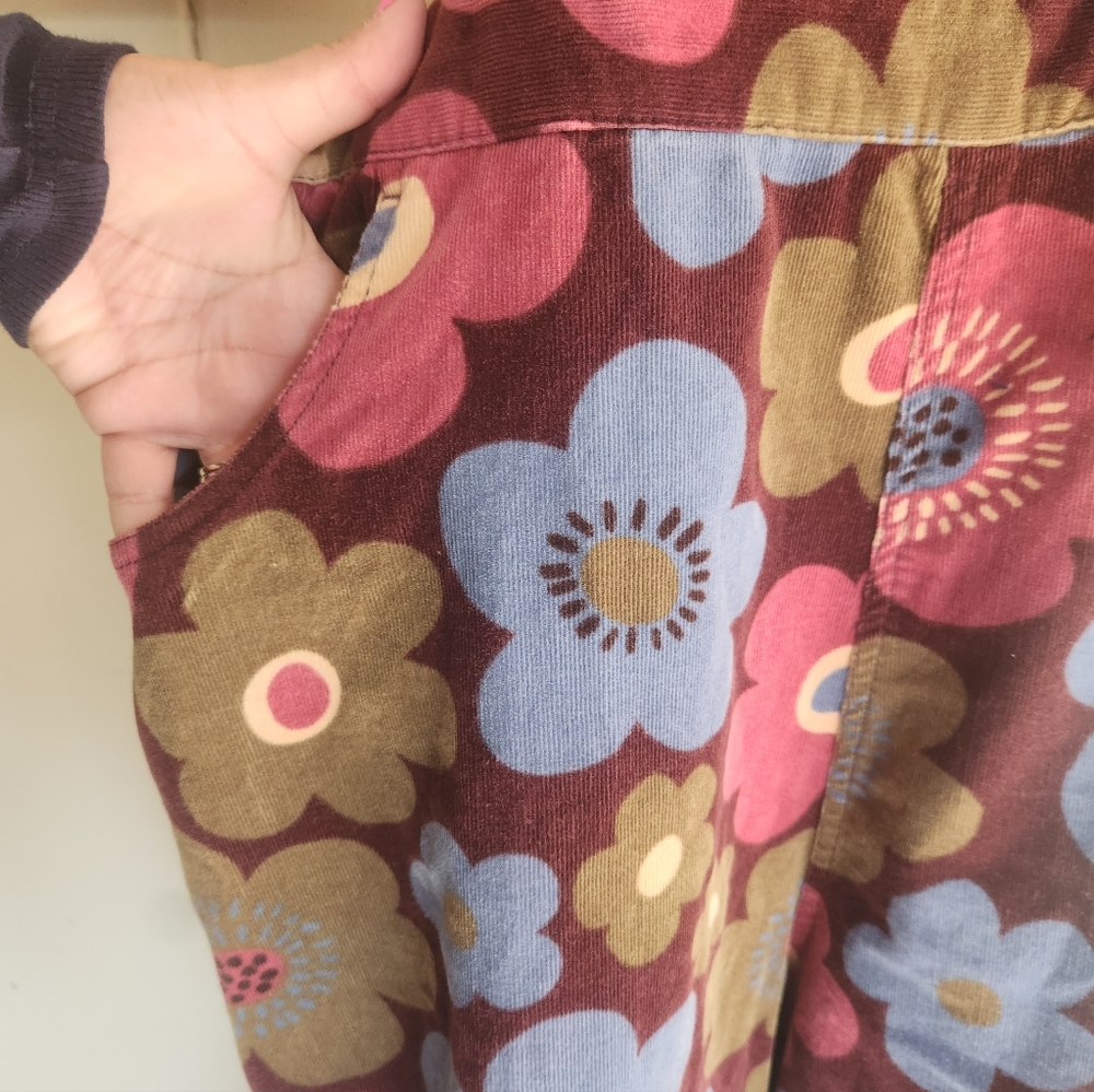 Modcloth Brown Floral Jumpsuit - Picture 6 of 8